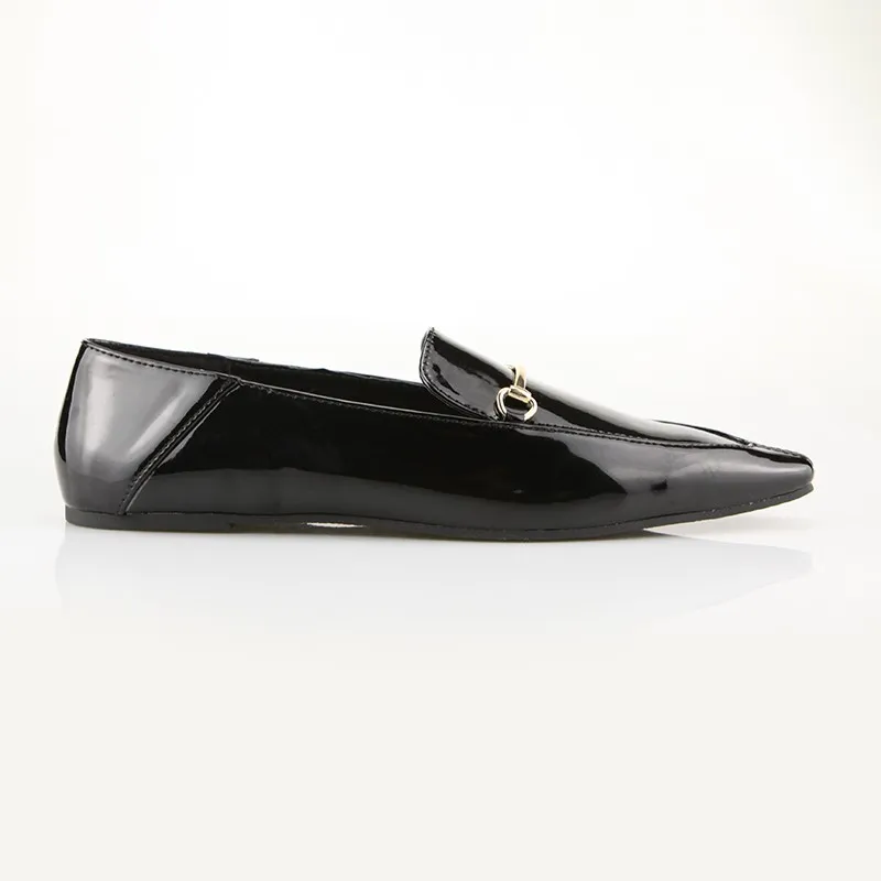 Black Patent Leather Loafer